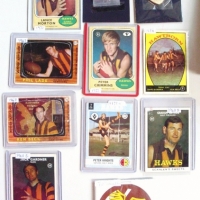 Hawthorn footbal cards + membership medallions - Sold for $61 - 2013