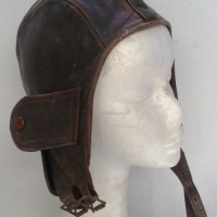 Leather PILOT'S CAP - cWWII - Sold for $98 - 2013