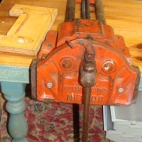 Large woodworking VICE by Joplin quick action - Sold for $61 - 2013