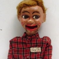 c1950's  'GERRY GEE Junior' - VENTRILOQUIST'S DOLL,  approx 56cms tall - Sold for $305 - 2013