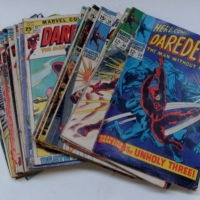 Grp lot vintage MARVEL DAREDEVIL COMICS - assorted issues from No 39 to No 128 - Sold for $73 - 2013