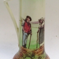1930's ROYAL DOULTON Isle of Man series ware jug -  Isle of Man back stamp  Approx - 16cm H - Sold for $122 - 2013