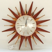 METAMEC retro Starburst clock - Sold for $134 - 2013