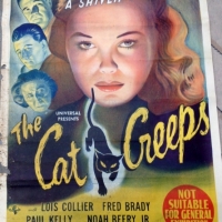 1 sheet movie poster for the Cat Creeps Noah Beery Jr, Lois Collier, Paul Kelly - Sold for $122 - 2013