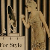 1920s stand up advertising display advertisement for Kado undergarments - For Style Comfort and Service - Sold for $55 2014