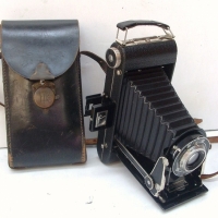 Vintage Kodak Senior Six-16 bellows Camera in original leather case with instructions - Sold for $61 - 2014