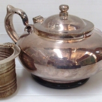 Silver plated ROBUR teapot - complete with insert - Sold for $110 - 2014