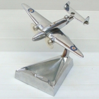 RAAF chromed ashtray - featuring Lockheed Hudson with original roundels - Sold for $256 2014