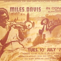 Large framed Original c1973 MILES DAVIS Gig Poster - Rainbow Theatre London - Tues 10th July 730pm - 73x99cm - Sold for $159 2014