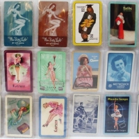 Group lot vintage advertising cheesecake swap cards - Sold for $55 - 2014