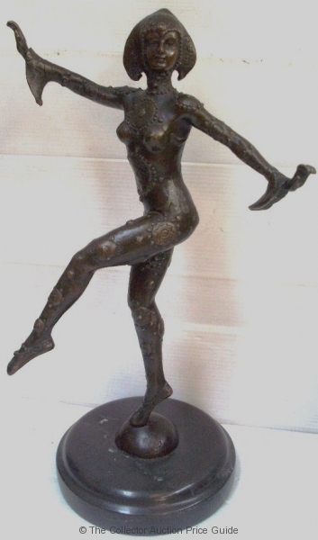 reproduction art deco figurines