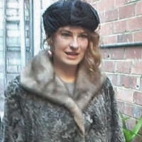 Dark grey Ladies baby lamb jacket with beige Mink shawl collar - exc Cond - Sold for $73 2014