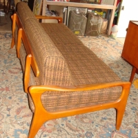 2 x items - Original D70  D71 Norsk Divan daybed  and chair designed by Fred Lowen for his FLER company c 1960 - Sold for $268