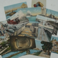 Group lot postcards of Egypt and the construction of the Panama canal - Sold for $43