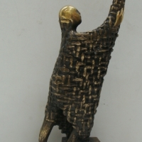 Bronze BHP Excellence award 1984 sculpture by Michael Meszaros - Sold for $195 2014