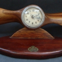 RAAF propeller clock in Cedar, Blackwood and Kauri - RAAF Emblems, etc - Sold for $85 - 2014