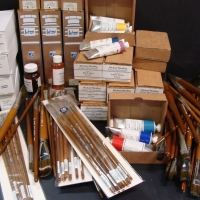 Large quantity of as new French ISABEY Artist's paint brushes - range of sizes - Sold for $342 - 2014
