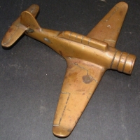 Australian trench art  brass model WW2 Vultee Vengance fighter - Sold for $73 - 2014