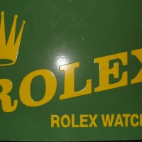 Enamel sign - ROLEX watches - Sold for $55 2014
