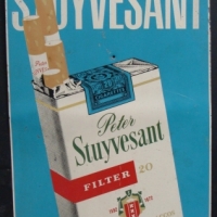 tin sign - PETER STUYVESANT - 'The International Passport to Smoking Pleasure' - Sold for $92 2014