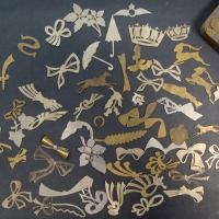 Tin of jewellers stencils - some marked sterling silver - Sold for $134 - 2014
