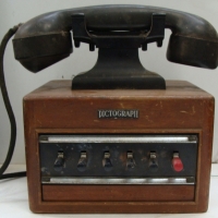 Bakelite intercom telephone, marked Dictogram - Sold for $61 - 2014