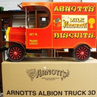 ARNOTTS Albion Truck in original box, truck made of Cardboard measures - 90cm Long - Sold for $110 2014