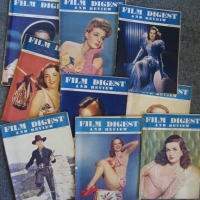 Approx 10 x Film Digest and Review magazines, all circa 1940s with fab cover images - Sold for $67 2014