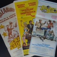 Group lot 1970's comedy daybill movie posters for Blazing Saddles, The Duchess and the Dirtwater Fox and Smokey and the Bandit - Sold for $55 2014
