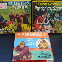 Group lot  super 8mm films Abbott & Costello Pardon my Sarong, What Indians And Marx brothers Pigskin Caper - Sold for $55 2014