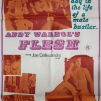 R Rated ONE SHEET Movie poster Andy Warhol's FLESH - ft Joe Dallesandro - Sold for $61 2014