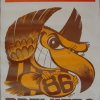 Unframed Hawthorn WEG POSTER premiership 1986 - Great condition - Sold for $110 2014