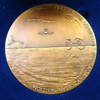 Cased MICHAEL MESZAROS Bronze MEDALLION - ROYAL FLYING Doctor Service of Australia Victoria Section - Signed & dated 2000, lower left - Sold for $67 2014