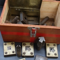 Group lot jewellers punches & dies with patterns inc - Masonic compass and try square, star, house etc - Sold for $61 2014
