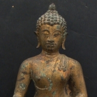 Gilt metal Eastern BUDDHA - hollow - 22cms H - Sold for $317 2014