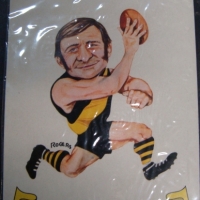 1970's Richmond Tigers Kevin Sheedy sticker by Kellogg's in orig cellophane - Sold for $116 2014