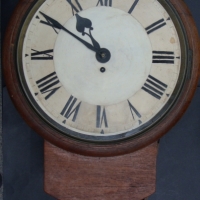 Eight day fusee pendulum driven wall clock by Webster, Cornhill, London with 14 inch dial  - circa 1830 - Sold for $640 2014