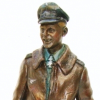 Resin model of German WW2 ace Erich Hartmann the black devil, by Eagle editions 1992 - Sold for $61 2014