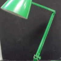 Retro BRIGHT GREEN Planet Lamp - Full adjustable, original Green Weighted Base - Sold for $110