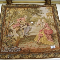 2 x French style tapestries - made in Belgium - Sold for $24