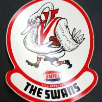 Ampol  VFL sticker - The Swans - Sold for $21