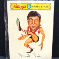 Kellogg's VFL sticker for Russell Cook for The Swans in orig cellophane - Sold for $73