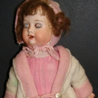 German bisque Doll By Armand Marseille model 390 with composition hands and feet, open mouth  - sleep eyes 29cm long - Sold for $73 2014