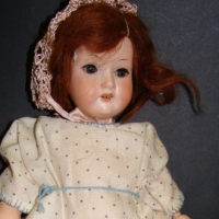 German bisque Doll By Armand Marseille model 390 with composition hands and feet, open mouth  - sleep eyes 29cm long leg detached - Sold for $104 2014