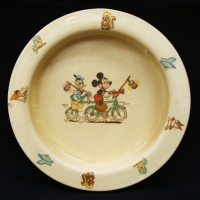 Babys nursery plate by Beswick featuring Mickey Mouse and Donald duck - Sold for $24 - 2014