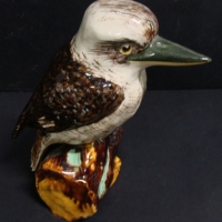 Large Australian pottery figure of a kookaburra by Grace Seccombe (1880-1956) 195cm tall - name and NSW Australia incised to base - Sold for $2806 - 2014