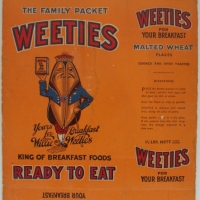 Weeties cereal packet featuring King Willie Weetie  The Family Packet King of Breakfast Foods Ready to eat circa 1940s - Sold for $134 - 2014