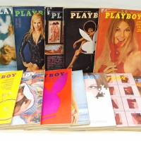 Complete run 1971 PLAYBOY magazines - good condition - Sold for $55 - 2014