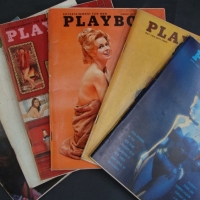 Group lot 1963 PLAYBOY magazines - good condition - Sold for $49 - 2014