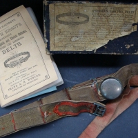 c1910 Quack medicine Dr Wrights Electric belt  - magnetic belt in box with instructions circa 1890 - Sold for $73 - 2014